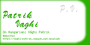 patrik vaghi business card